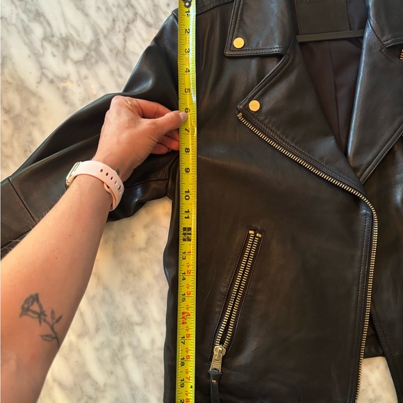 All saints Daley Leather Jacket | Brand New - Picture 10 of 11